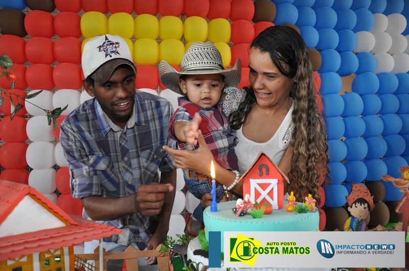 Aniversário de Um ano do pequeno Kalede na chácara MF