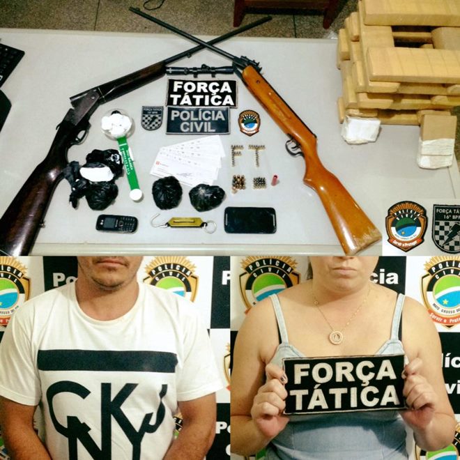 Operação ‘Concórdia’: Casal de lojistas de Deodápolis foi preso com drogas e armas 