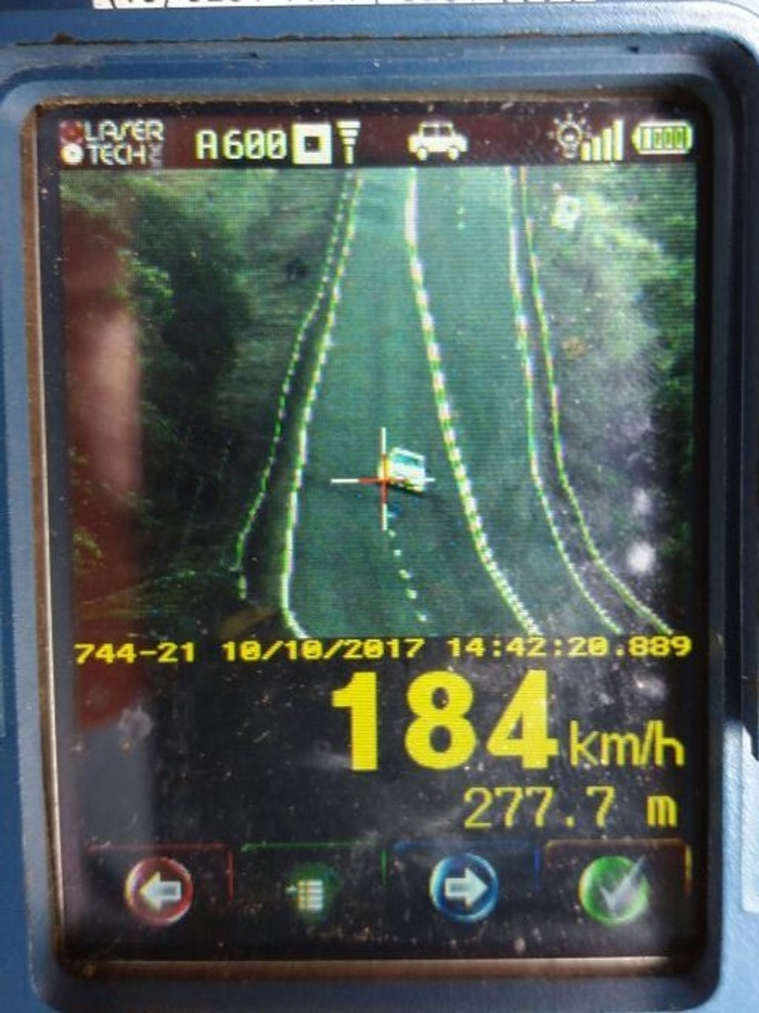 Veículo é flagrado a mais de 180km/h em BR de MS