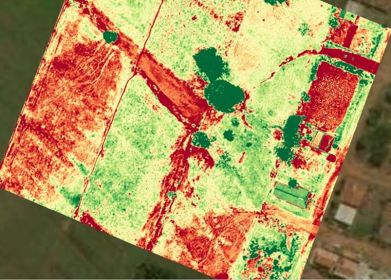 AGRAER em Deodápolis realiza mapeamento aereo das areas afetadas pelas voçorocas 