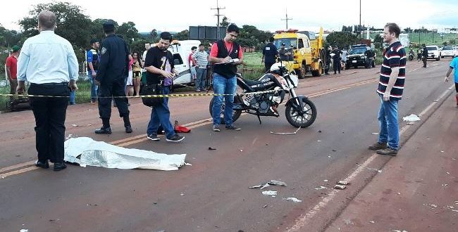 Homem morre após colisão contra veículo de policial em Pedro Juan Caballero