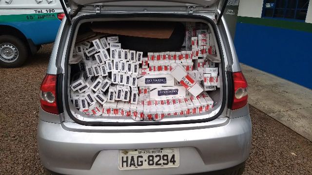 Carga de cigarros é apreendida pela Ambiental