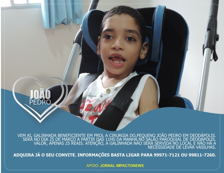 Comunidade se movimenta em ‘Galinhada’ beneficente em prol ao pequeno João Pedro 
