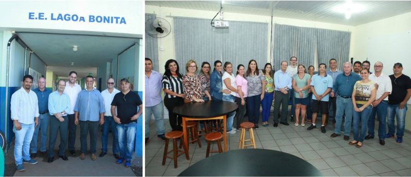 Em Deodápolis, Deputado Estadual Barbosinha visitou escolas na sede e em Lagoa Bonita que receberam emendas parlamentares 