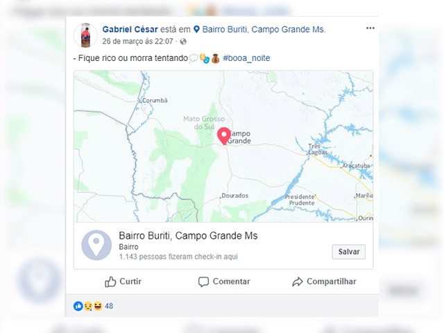 'Fique rico ou morra tentando', postou jovem antes de morrer em confronto