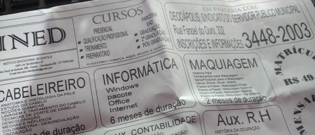 Quer se capacitar? A INED (Instituto Educacional de Deodápolis) tem ótimas opções de cursos com certificação em Deodápolis 