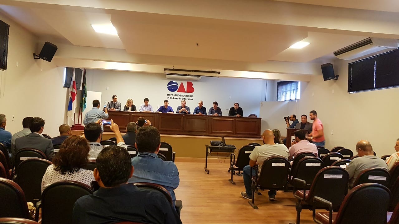 Em Dourados, Presidente da Câmara de Deodápolis participou da audiência publica sobre regularização fundiária urbana e rural 