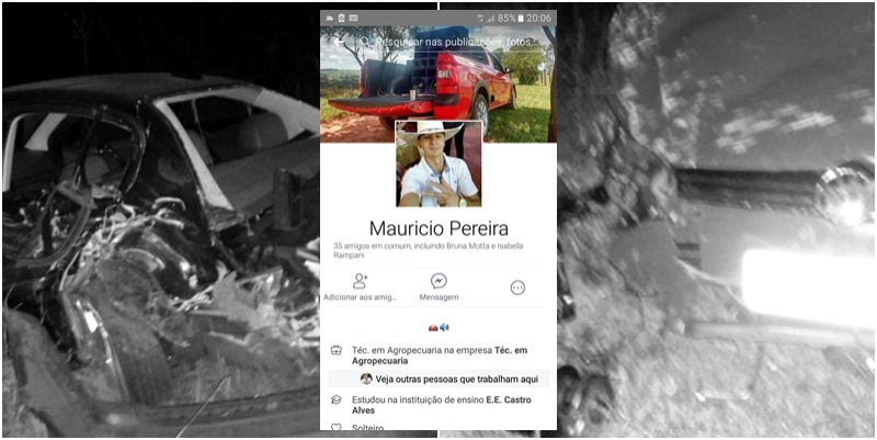 Jovem de Deodápolis que foi levado a Dourados após grave acidente na BR 376 não resistiu aos ferimentos e faleceu 