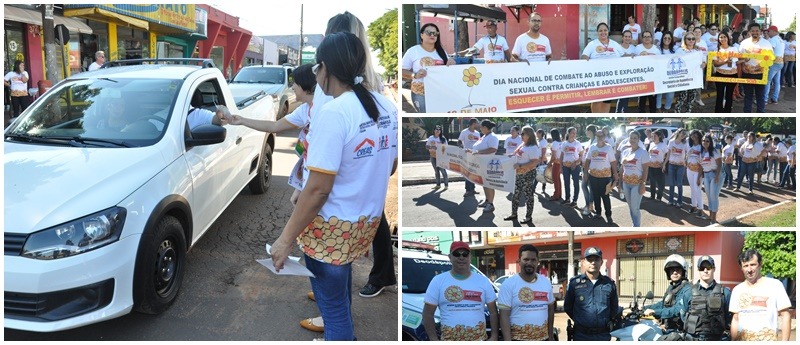 Assistência Social realiza caminhada de conscientização contra o abuso e a exploração sexual infantil em Deodápolis 