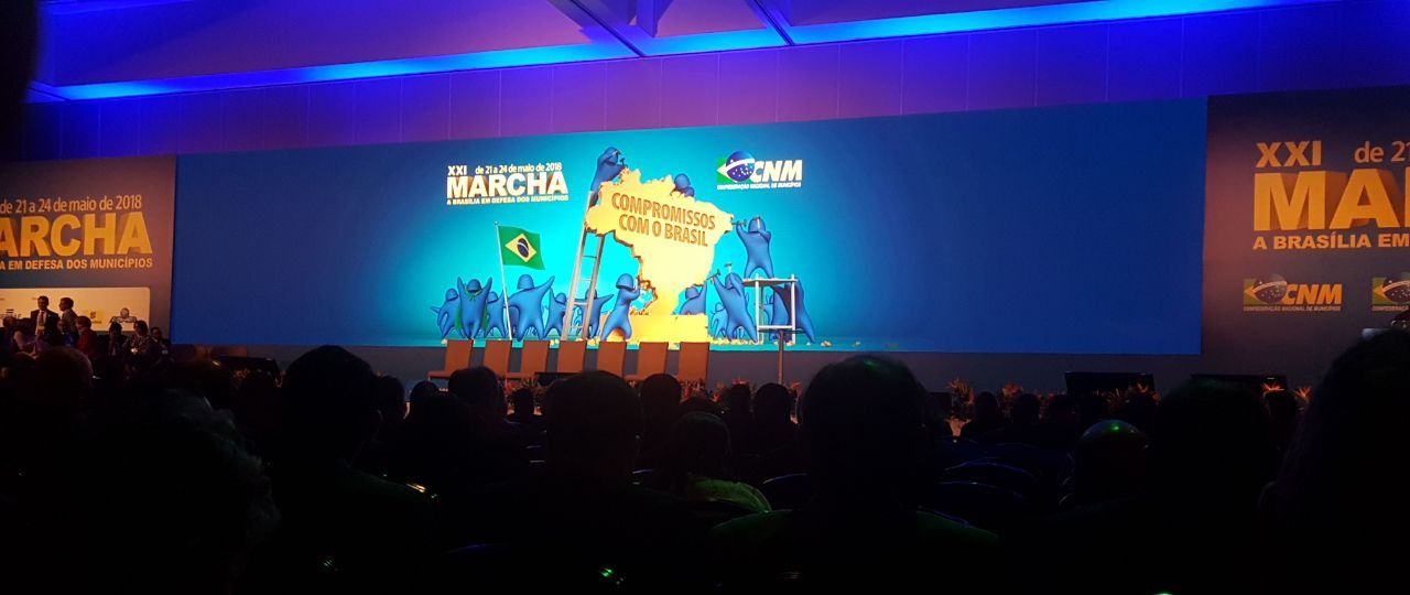 Prefeito Valdir Sartor participa em Brasília da XXI Marcha em Defesa dos Municípios com o tema: “Compromisso com o Brasil”