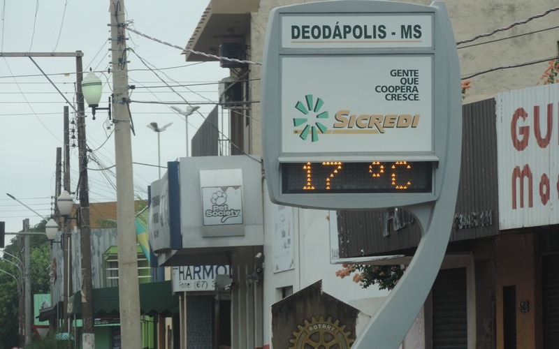 Segundo site CLIMATEMPO, semana será de frio em Deodápolis com temperatura mínima que poderá chegar a 12ºC