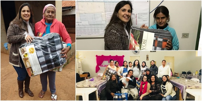 Prefeitura Municipal de Deodápolis realizou hoje entrega de cobertores para pessoas carentes 