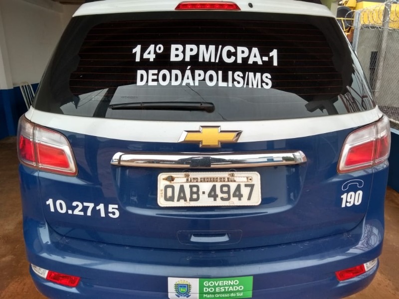 Homem de 53 anos, com CNH Suspensa e embriagado, foi detido na tarde deste domingo (24) próximo a Coopasul em Deodápolis 