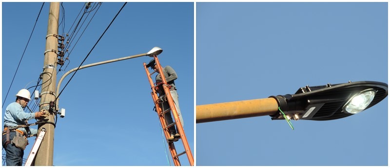 Santa Terezinha e Bairros próximos receberam iluminação pública moderna com instalação de equipamentos de LED 