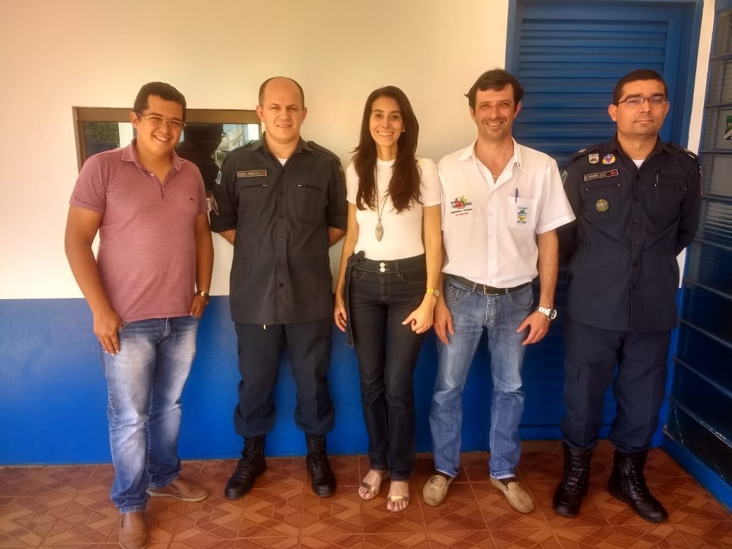 Conselho de Segurança de Deodápolis se reuniu com a Sargento Betânia da Coordenadoria de Policia Comunitária do MS
