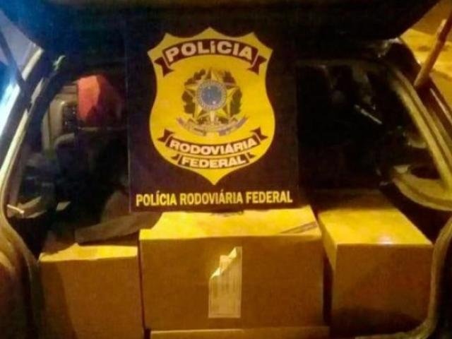 Polícia apreende 5 mil maços de cigarros do Paraguai na BR-463
