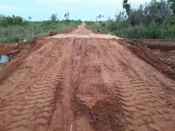 Prefeito Valdir Sartor determinou a construção de nova ponte na 14ª nascente 