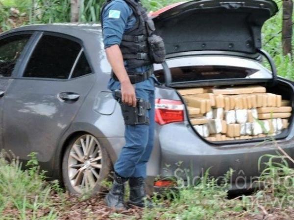 Trio é preso com 609 quilos de maconha após perseguição