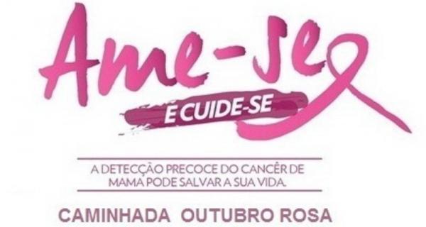 Encerramento do ‘Outubro Rosa’ é nesta terça com caminhada e sorteio de prêmios 