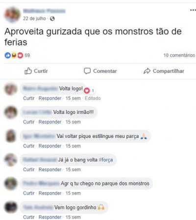 Preso atualiza Facebook de dentro da cela: ‘aproveita que os monstros tão de férias’