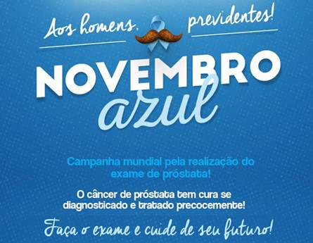 Campanha do ‘Novembro Azul’ realizará neste sábado (24) a coleta de PSA no CCI