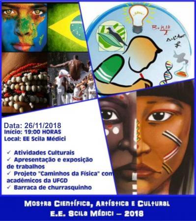 Nesta segunda (26), E.E. Scila Médici realizará mostra cientifica, artística e cultural