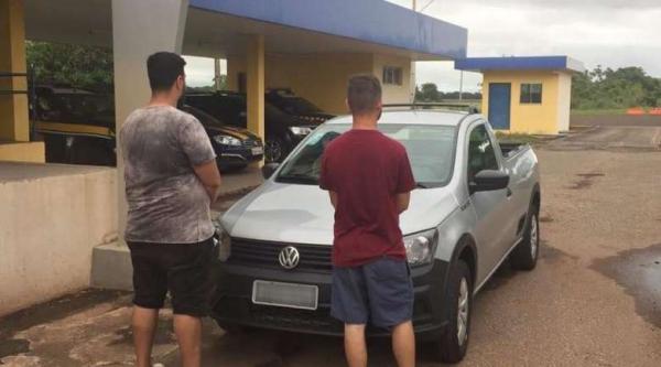 Dupla é presa em MS tentando dar golpe em veículo locado em Minas