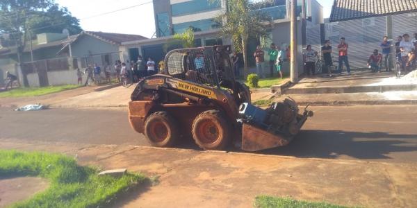 Trabalhador morre esmagado por minicarregadeira em Dourados