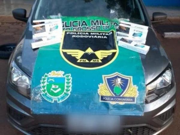 Contrabandista abandona veículo com 1.500 mil pacotes de cigarros