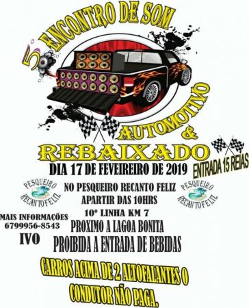 Domingo (17) Deodápolis será palco do 5º Encontro de Som Automotivo do Recanto Feliz