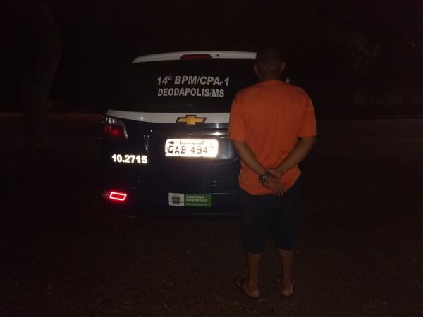 Condutor sem CNH e bêbado foi preso próximo a Lagoa Bonita em Deodápolis 