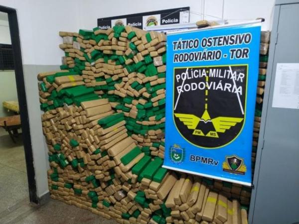 Traficante estava hospedado em hotel quando foi preso com 1,2 toneladas de maconha 
