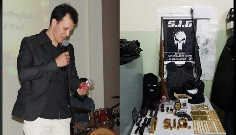 Pastor é preso com arsenal dentro de casa e diz que ganhou tudo ‘de presente’