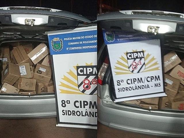 Dupla é presa com caixas de mussarela, presunto e salame furtados de frigorífico
