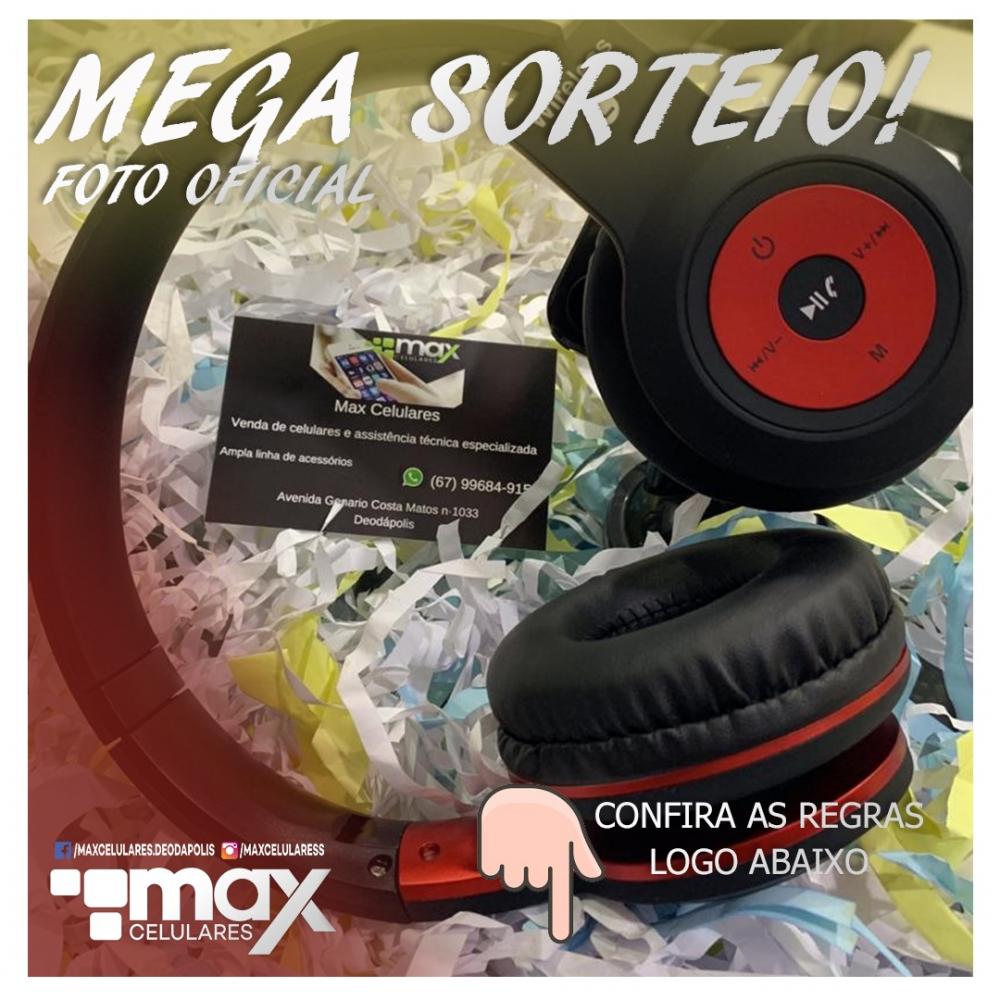 A Max Celulares lançou promoção onde você concorre a um lindo Headphone com Bluetooth 