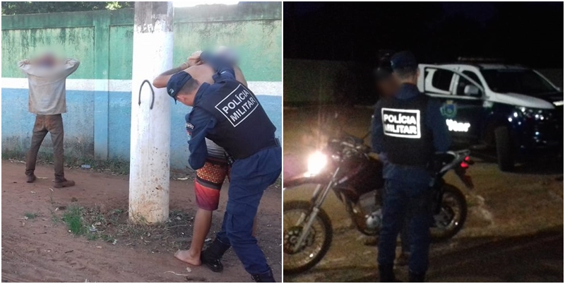 PM efetuou prisão de homem que invadiu residência e de marido que agrediu esposa por ciúmes em Deodápolis 