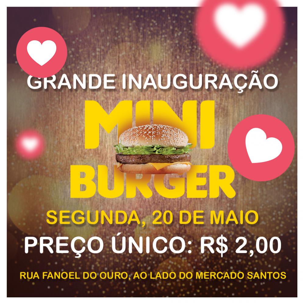 Nesta segunda (20) inaugura em Deodápolis ‘Mini Burger’, o ponto de encontro da família
