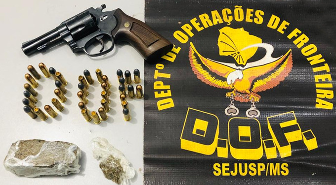 Homem é preso com arma de fogo e munições no Sul de MS