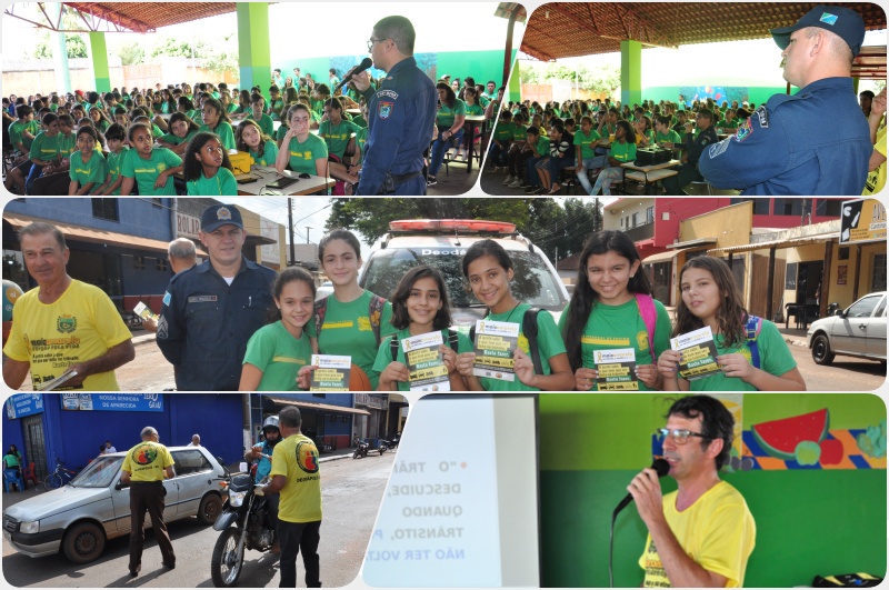 Policia Militar e Conselho Comunitário de Segurança realizaram diversas ações na semana do ‘Maio Amarelo’ 