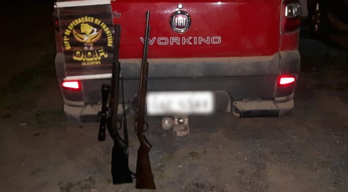 Ação Conjunta apreende armas de fogo e munições na região de fronteira