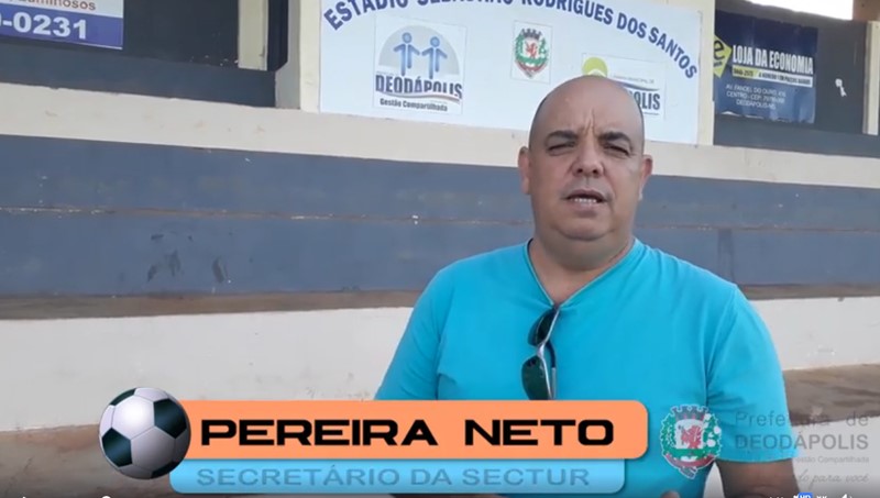 Secretário de Esportes, Pereira Neto, destaca resultados do Campeonato de Futebol de Campo Amador de Deodápolis