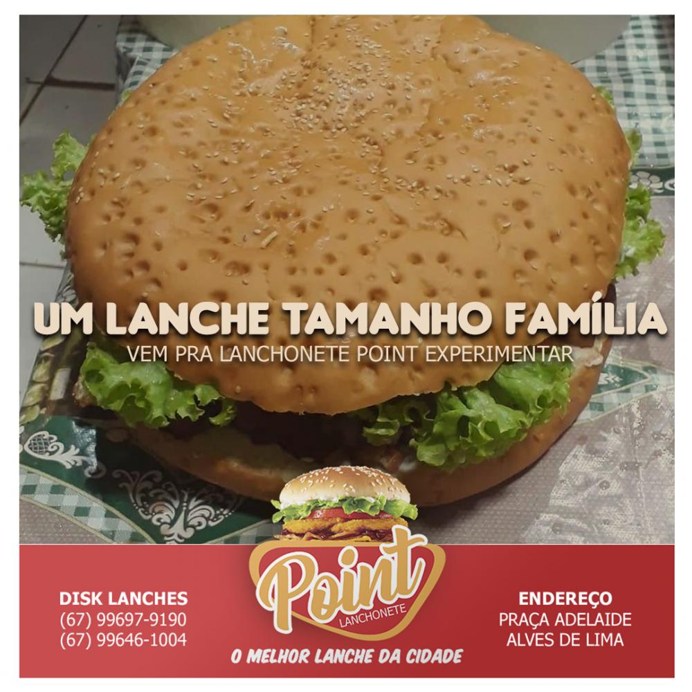 Você quer um lanche tamanho família? Conheça o Sansão na Lanchonete Point 