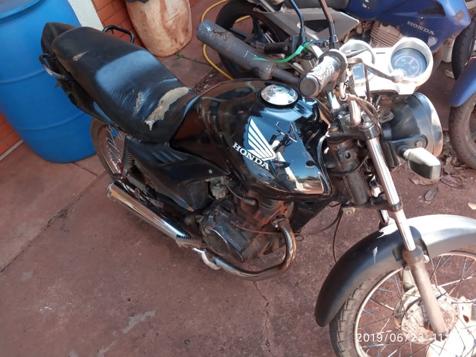 Após perseguição, menor foi apreendido com motocicleta adulterada em Lagoa Bonita 