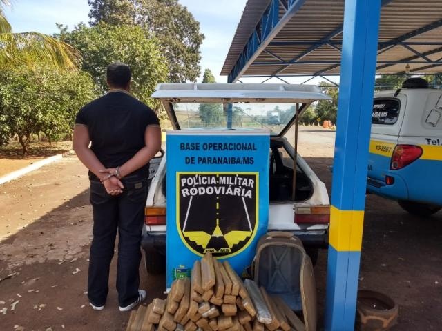 Traficante é preso com maconha que seria levada para o Espírito Santo