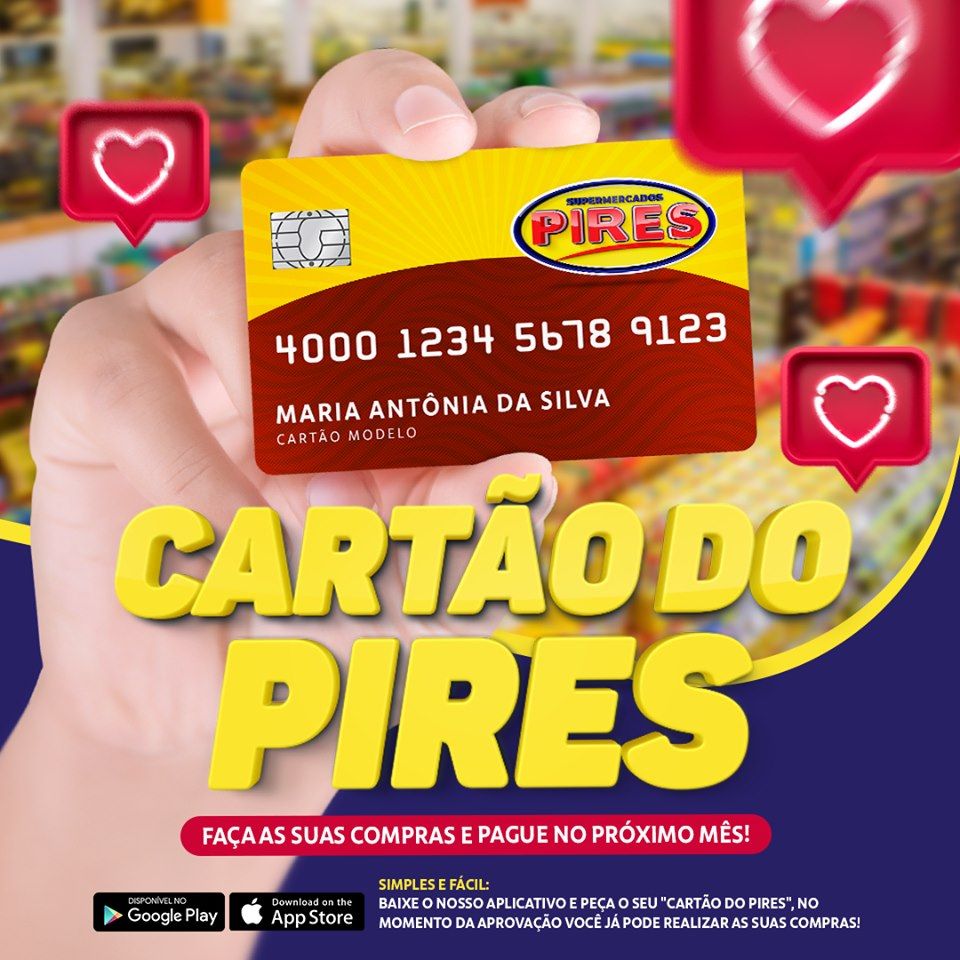 Quer vantagens exclusivas? Você já pode obter o cartão do Supermercado Pires em Deodápolis