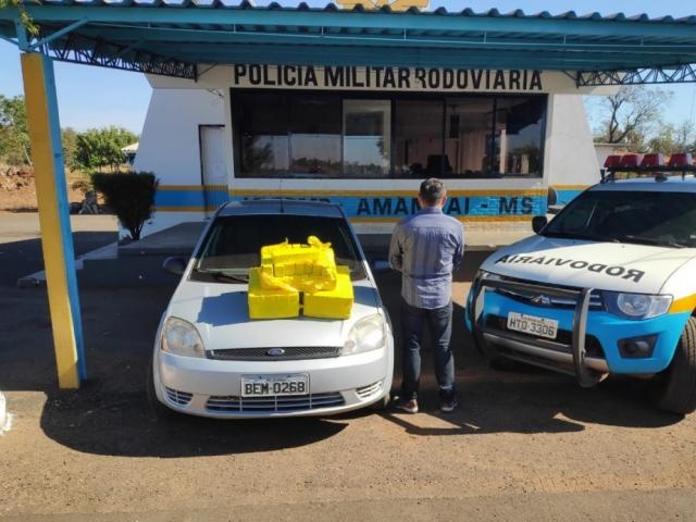 Homem é preso com quase 60kg de maconha na MS-156