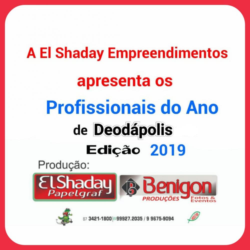 2019: El Shaday publica lista dos profissionais do ano de Deodápolis 