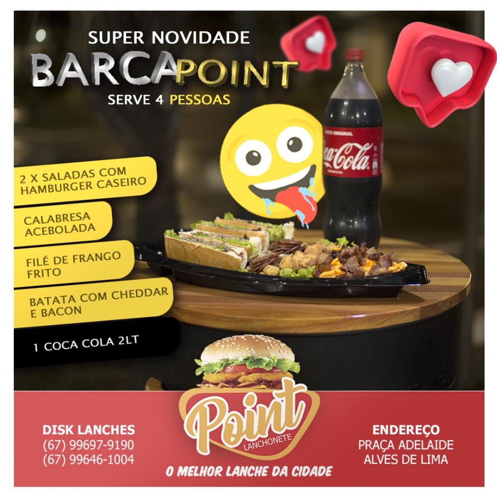 Lanchonete Point lança ‘Barca Point’ que serve até 4 pessoas com diversas delicias 
