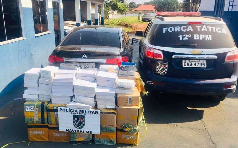 Casal é flagrado em estrada vicinal com produtos contrabandeados