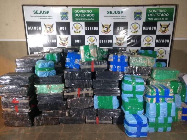 Operação fecha fronteira contra o tráfico e apreende quase sete toneladas de drogas